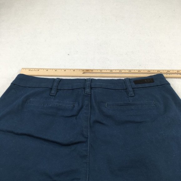 Kut Womens Shorts Blue 8 Mid Rise Casual 4.5 Inch Inseam Outdoor Pockets Comfort - Picture 6 of 8